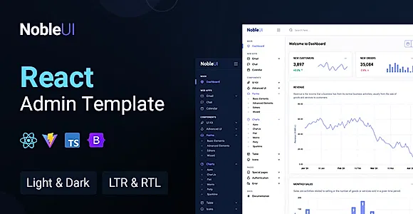 NobleUI - React Admin Template