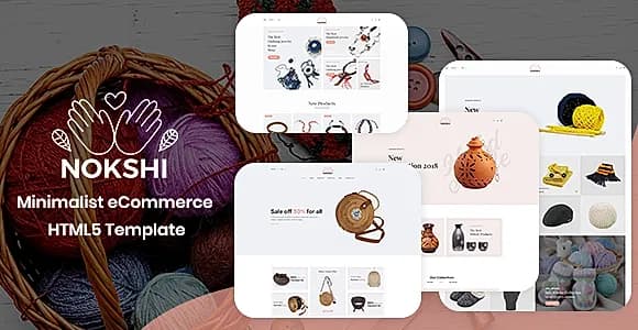 Nokshi - Handmade & Craft Bootstrap4 Template
