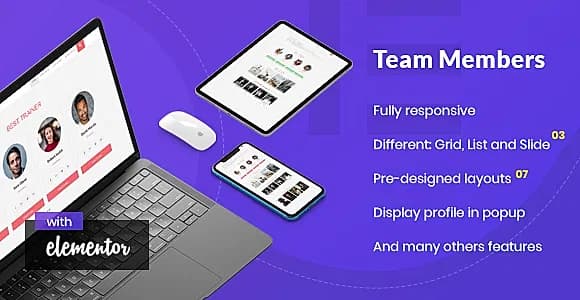 Noo Team Member For Elementor WordPress Plugin