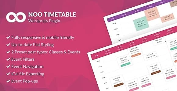 NOO Timetable WordPress Plugin
