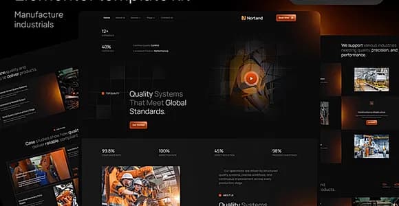 Nortand - Industrial & Manufacturing Elementor Template Kit