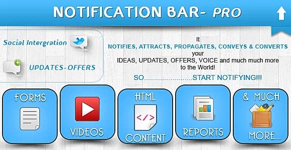Notification Bar PRO WordPress Plugin