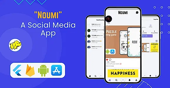 Noumi - Social Media App With Chat | Flutter & Firebase Backend | Android & iOS