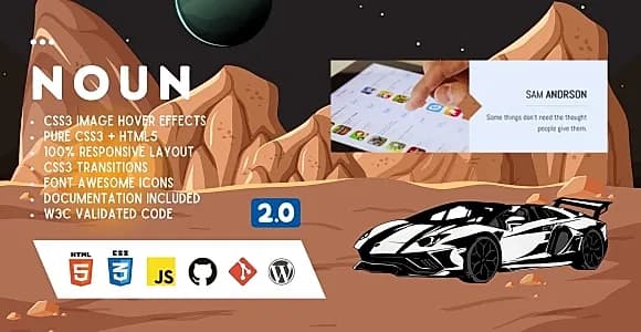 Noun - Profile Card Grid is a Multipurpose Profile