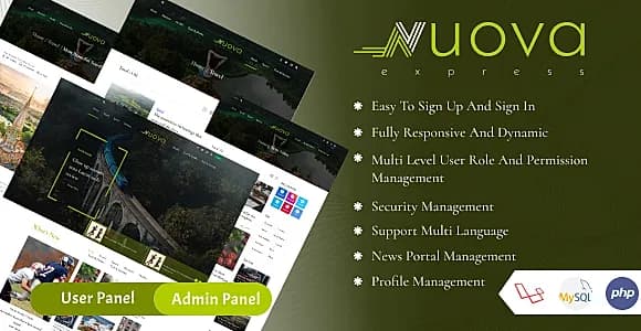 NouvaExpress - Magazine and News Portal Website CMS