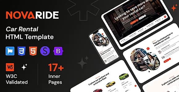 Novaride - Car Rental HTML Template