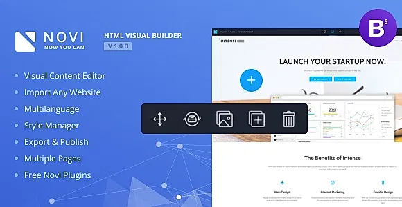 Novi - HTML Page Builder & Visual Content Editor