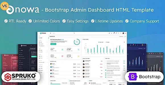 Nowa – HTML Bootstrap Admin Dashboard Template