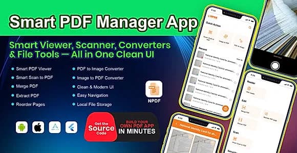 NPDF PDF Editor Flutter App with Google Ads