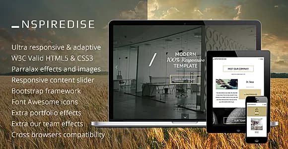 _NSPIREDISE - Onepage Parallax Responsive Template