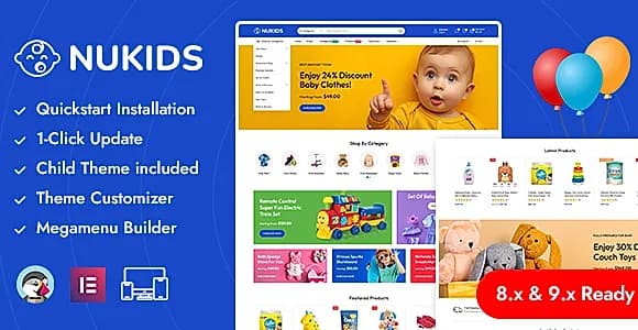 Nukids - Kids Fashion & Toys Store Prestashop Responsive Theme