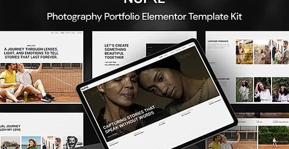 Nure - Photography Portfolio Elementor Template Kit