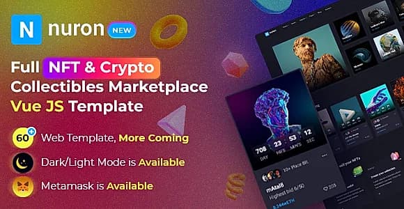 Nuron - NFT Vue JS Template
