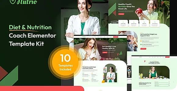 Nutrio - Diet & Nutrition Coach Template Kit