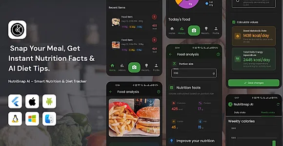 NutriSnap AI – Smart Nutrition & Diet Tracker Flutter App