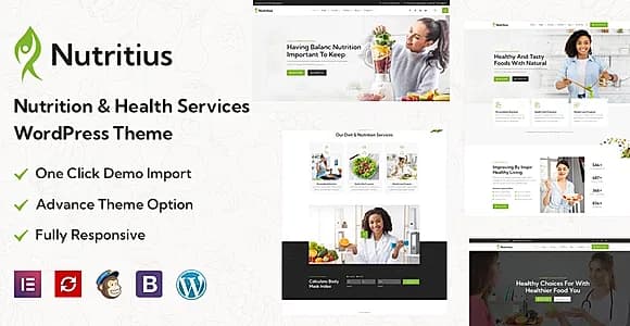 nutritius WordPress Theme