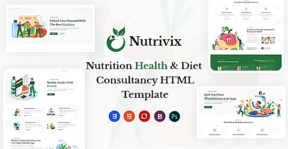 Nutrivix - Nutrition Consultancy HTML Template