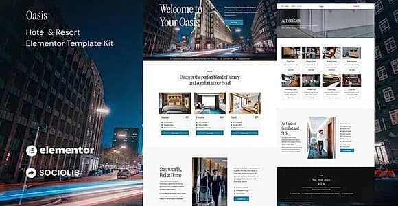Oasis - Hotel & Resort Elementor Template Kit