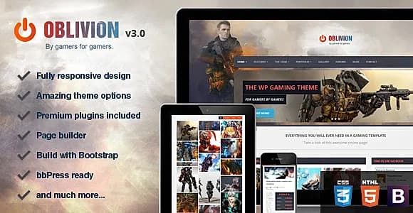 Oblivion WordPress Theme
