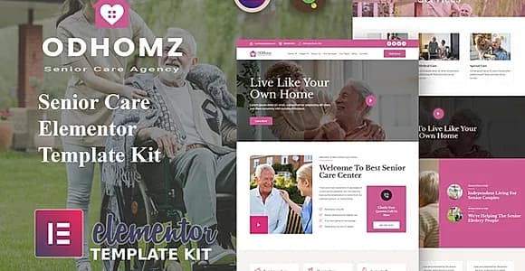 Odhomz - Senior Care Elementor Template Kit