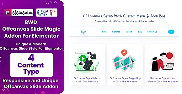 Offcanvas Slide Magic WordPress Plugin