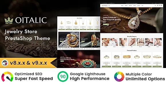 Oitalic - Modern Jewelry & Watches Store Prestashop Theme