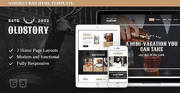 OldStory - Whisky Bar | Pub | Restaurant Site Template