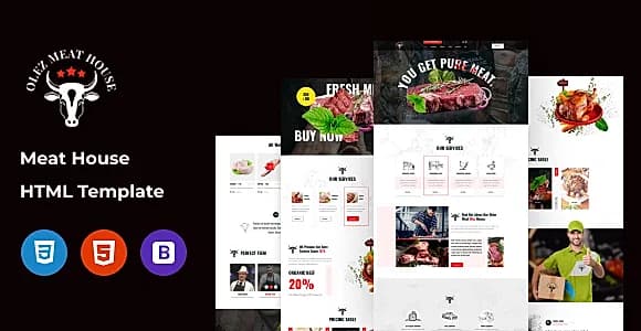 Olez - Butcher & Meat Shop HTML Template