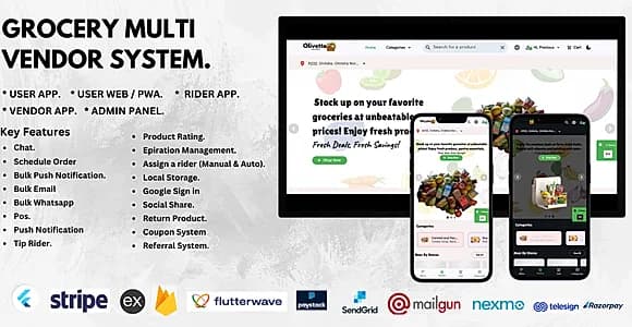 Olivette - Multivendor Grocery System