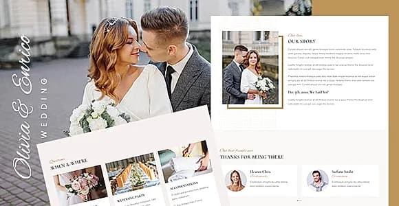 Olivia & Enrico - Wedding Template