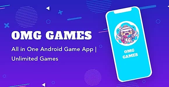OMG Games - All in One Game App | AdMob | Unlimited Games | Android | Admin Panel