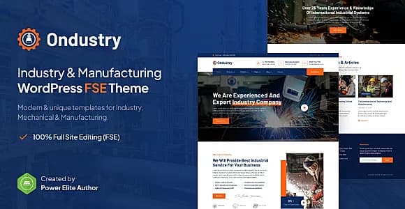 Ondustry WordPress Theme