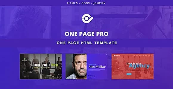 One Page Pro - Multi Purpose HTML Template