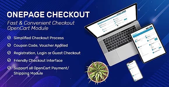OnePage Checkout - Fast & Responsive Checkout Module for OpenCart 3.x & OpenCart 2.x