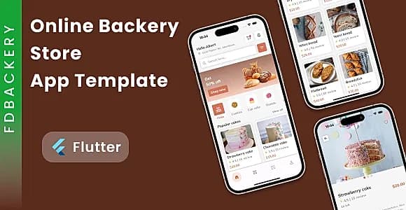 Online Bakery Store App Template in Flutter | FDBakery