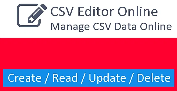online CSV Editor - PHP CRUD