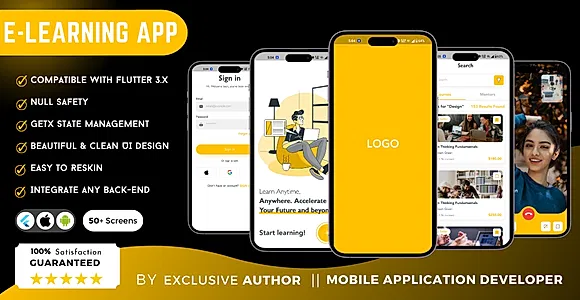 Online Learning App | E-Learning App | Flutter UI Kit