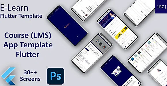 Online Learning App Template | LMS App | Online Course App Android + iOS Template | Flutter | ELearn