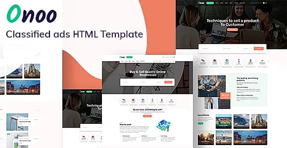Onoo – Classified Ads HTML Template