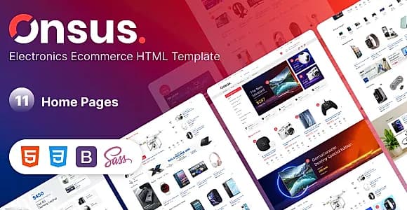 Onsus - Electronics E-commerce HTML Template