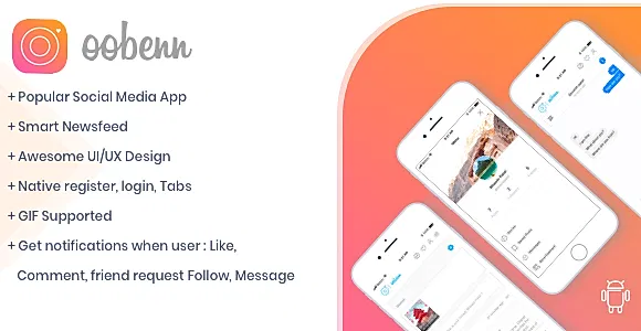 oobenn Instagram Style Social Networking Android App