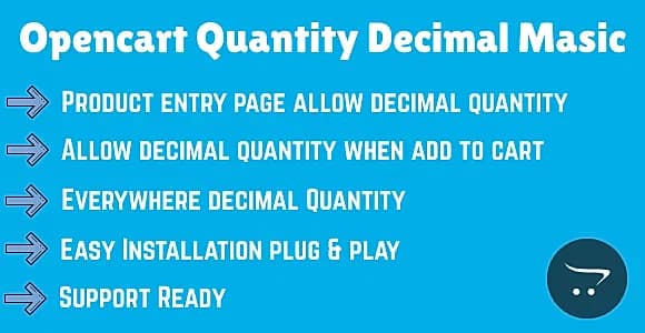 Opencart Quantity Decimal Masic
