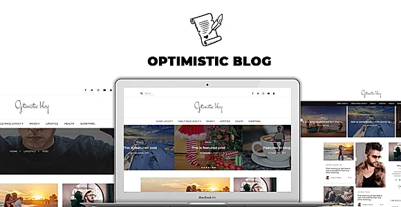 Optimistic Blog -Clean  HTML Blog Template