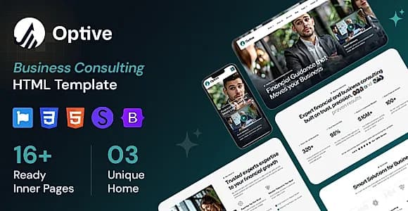 Optive - Business Consulting HTML Template