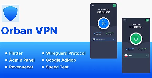 Orban VPN - Wireguard Protocol Vpn Flutter App