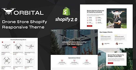 Orbital - Drones Single Product Shopify 2.0 Responsive Theme