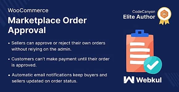 Order Approval for WooCommerce Marketplace WordPress Plugin
