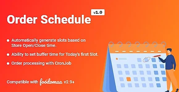 Order Schedule Module for Foodomaa