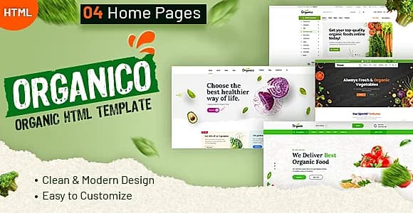 Organic Food Store HTML Template