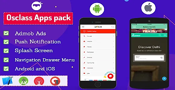 Osclass Android and iOS App Pack